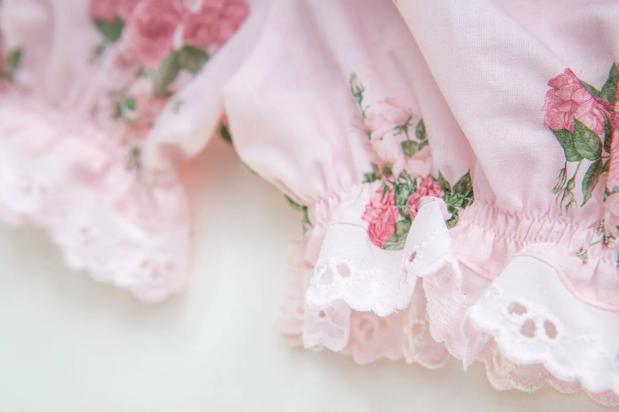 NATHALIE - GIRLS COTTON PYJAMA PINK ROSES