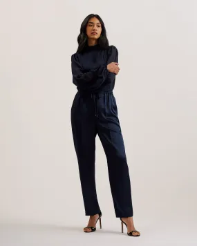 Natori Satin Slim Fit Jogger Navy Natori Satin Slim Fit Jogger Navy