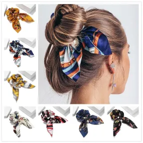 New Chiffon Bowknot Elastic Hair Bands For Women Girls Solid Color Scrunchies Headband Hair Ties Ponytail Holder Hair Accessorie New Chiffon Bowknot Elastic Hair Bands For Women Girls Solid Color Scrunchies Headband Hair Ties Ponytail Holder Hair Accessorie