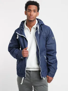 Newport Navy Garment-Dyed Twill Hooded Jacket Newport Navy Garment-Dyed Twill Hooded Jacket