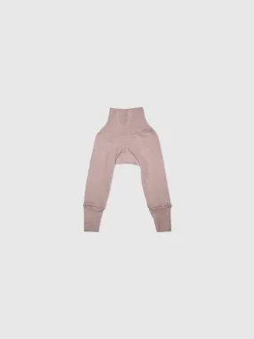 organic cotton, merino wool and silk pants in dusty rose - baby/toddler organic cotton, merino wool and silk pants in dusty rose - baby/toddler
