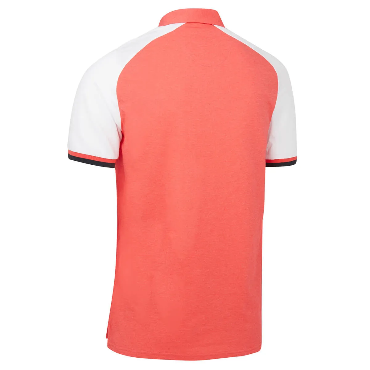 Original Penguin Mens Raglan Colour Block Stretch Golf Polo Shirt - BITTERSWEET