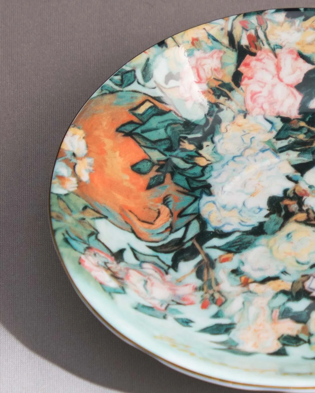 'Pink Rose' Vincent Van Gogh Painting Cup & Saucer