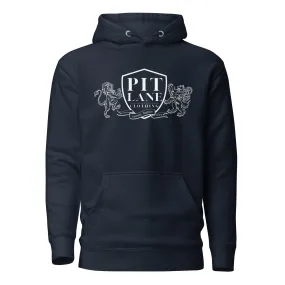 PIT LANE CLOTHING Heavyweight Fleece Hoodie - Crest Navy PIT LANE CLOTHING Heavyweight Fleece Hoodie - Crest Navy