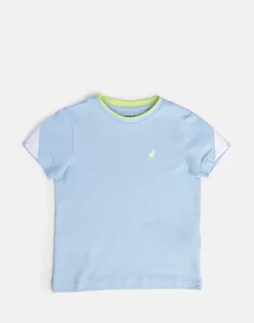 Polo Kids Cody Textured Light Blue T-Shirt Polo Kids Cody Textured Light Blue T-Shirt
