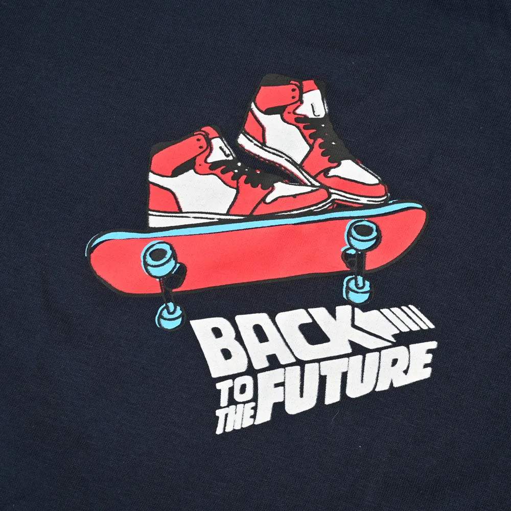 Polo Republica Men's Back To The Future Raglan Long Sleeve Tee Shirt