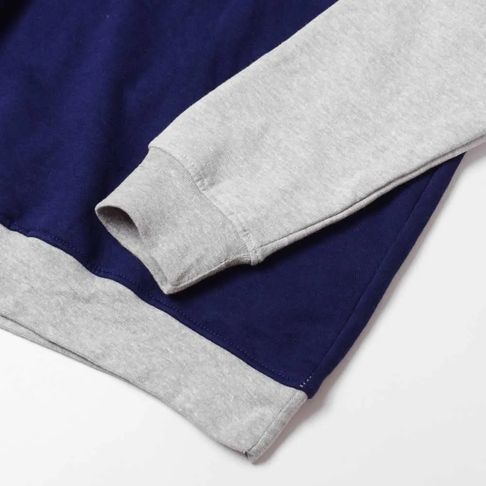 Polo Republica Men's Crest Embroidered Raglan Sleeve Fleece Sweat Shirt