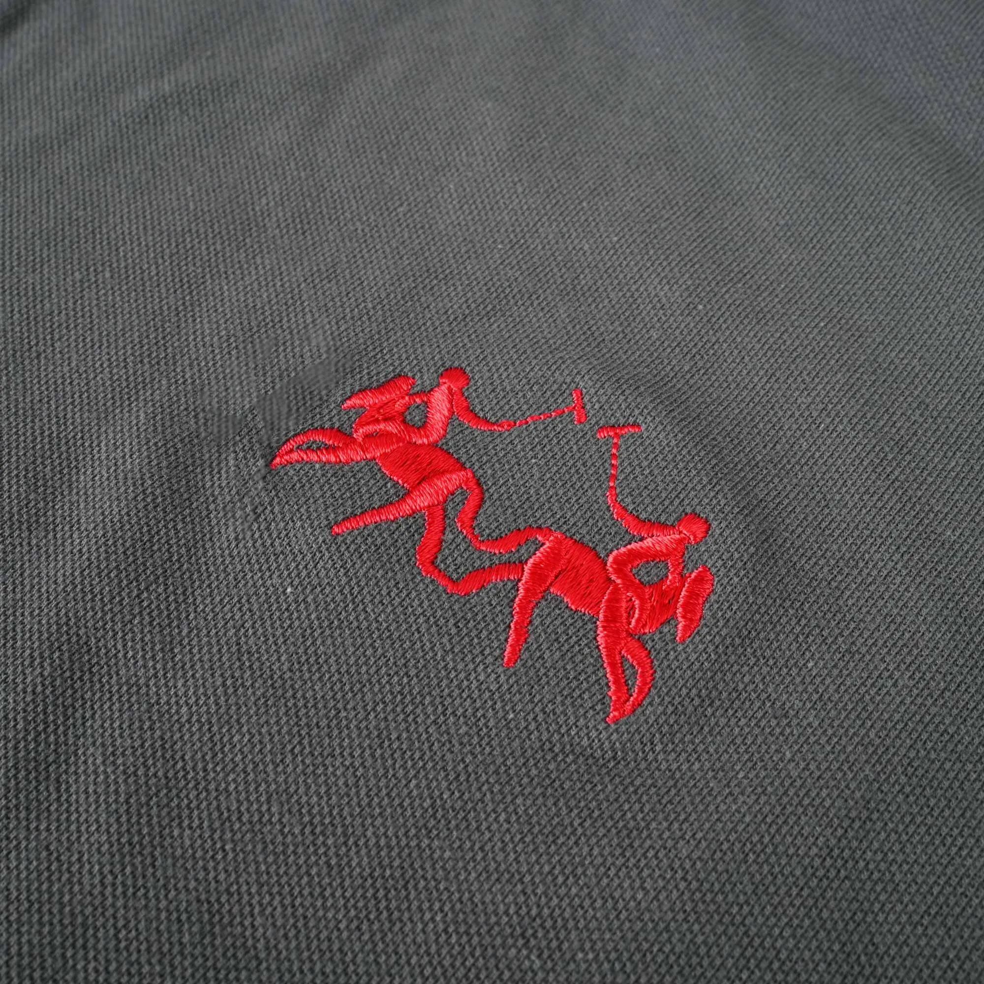 Polo Republica Men's Double Pony & 8 Embroidered Raglan Sleeve Pique Tee Shirt