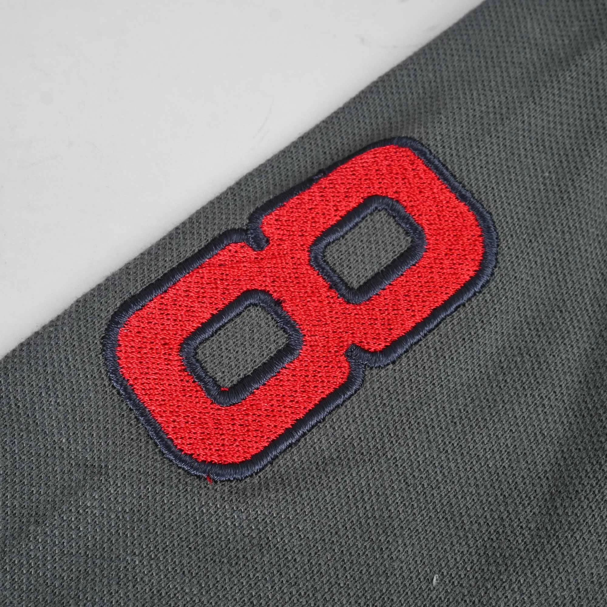 Polo Republica Men's Double Pony & 8 Embroidered Raglan Sleeve Pique Tee Shirt