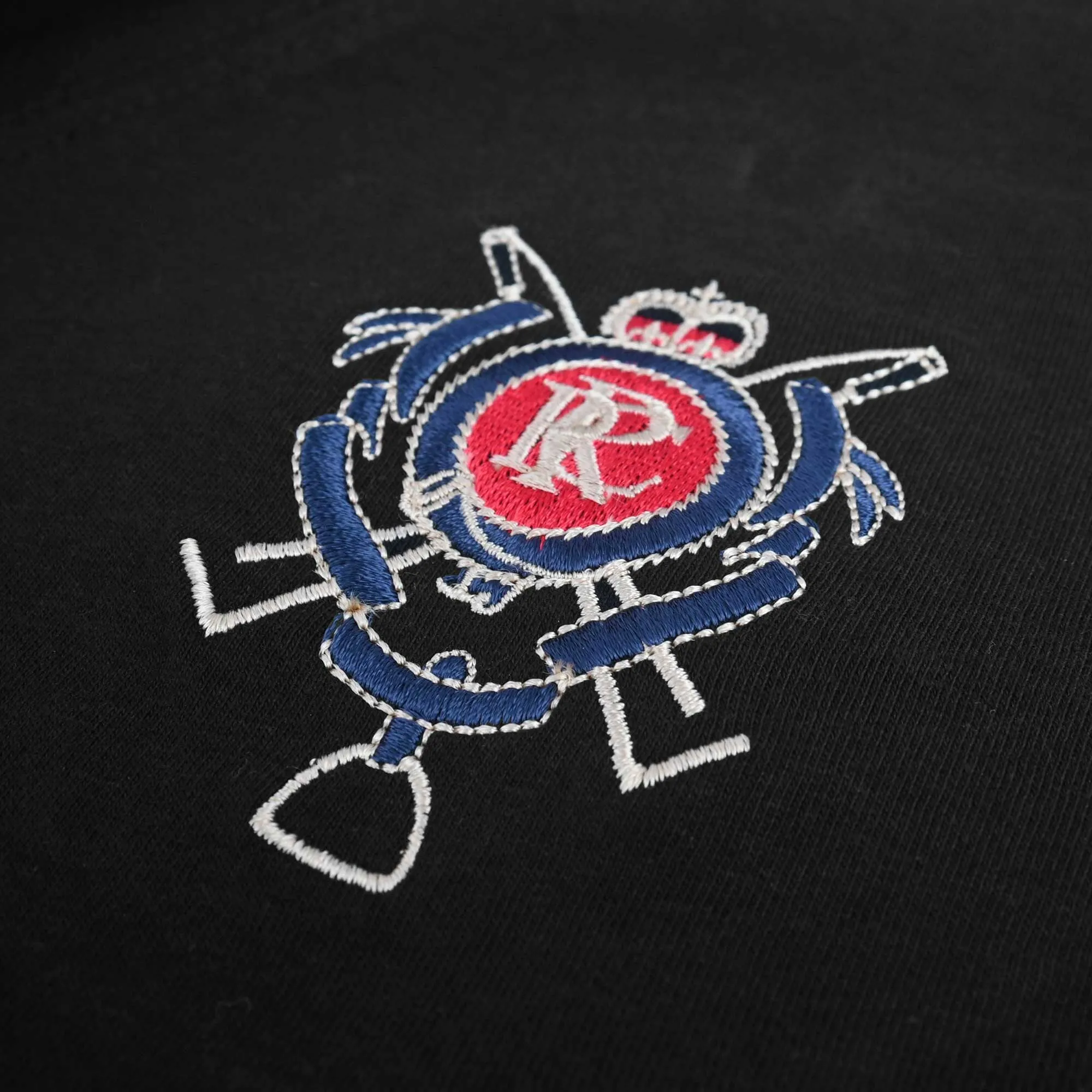 Polo Republica Men's Double Pony & Crest Embroidered Raglan Sleeve Tee Shirt