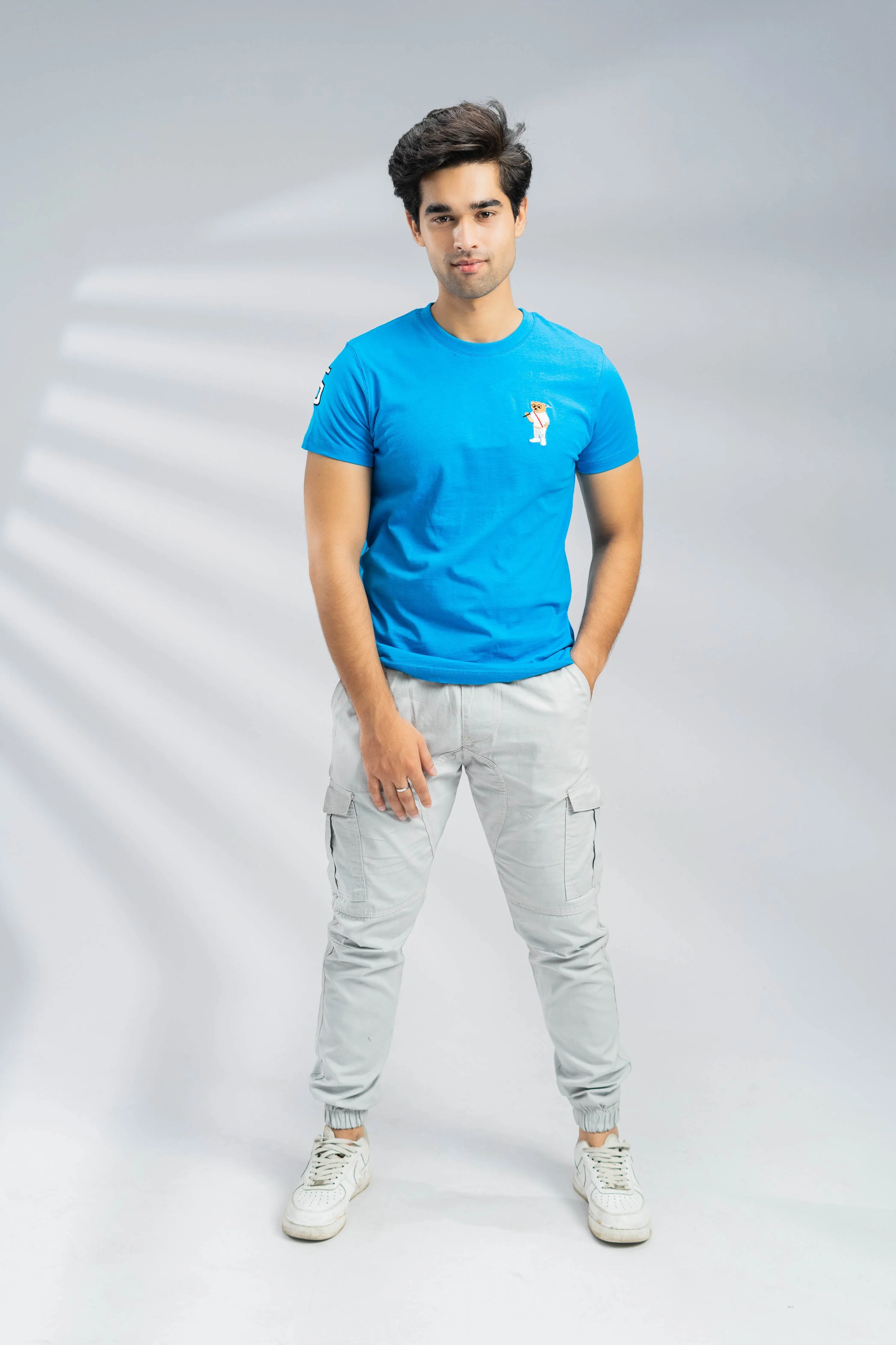 Polo Republica Men's Polo Bears & 5 Embroidered Crew Neck Tee Shirt