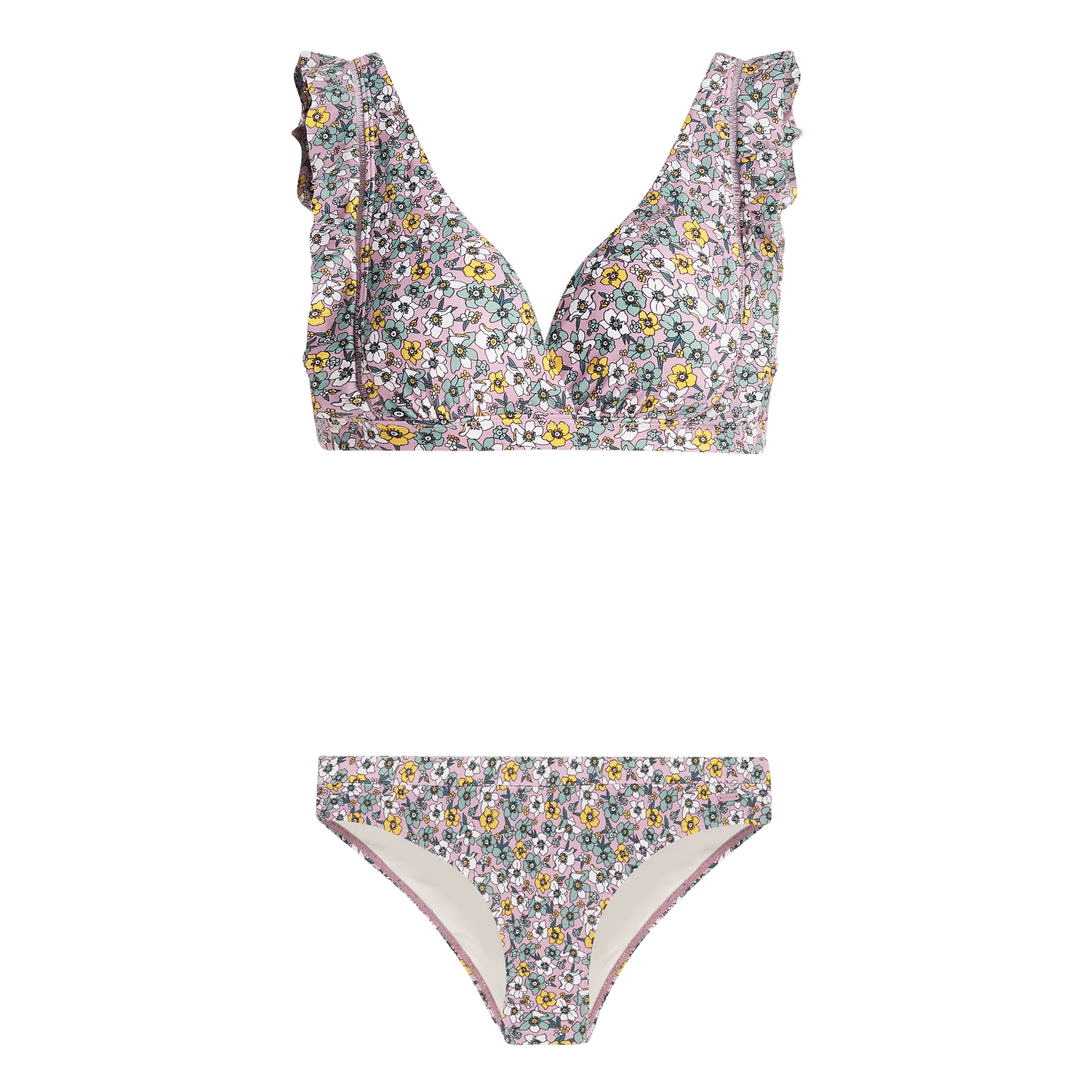 Protest Moray Flower Triangle Womens Bikini - Dusky Rose