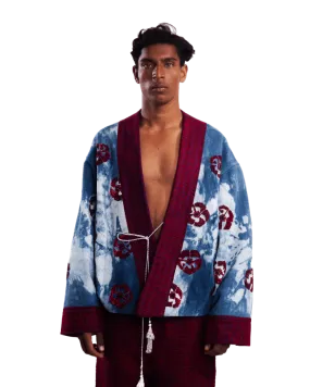 "HIMALAYAN NIGHTS" HAND EMBROIDERED KIMONO "HIMALAYAN NIGHTS" HAND EMBROIDERED KIMONO