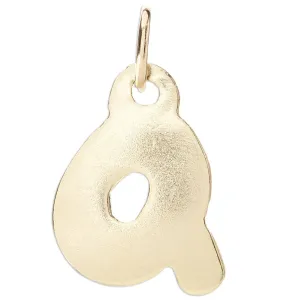 "Q" Bubble Letter Charm "Q" Bubble Letter Charm