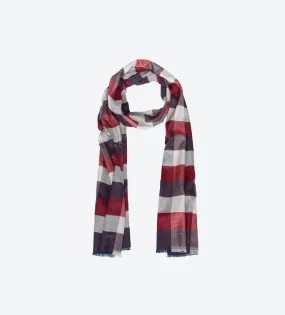 Red Navy Multi-Color Scarf Red Navy Multi-Color Scarf