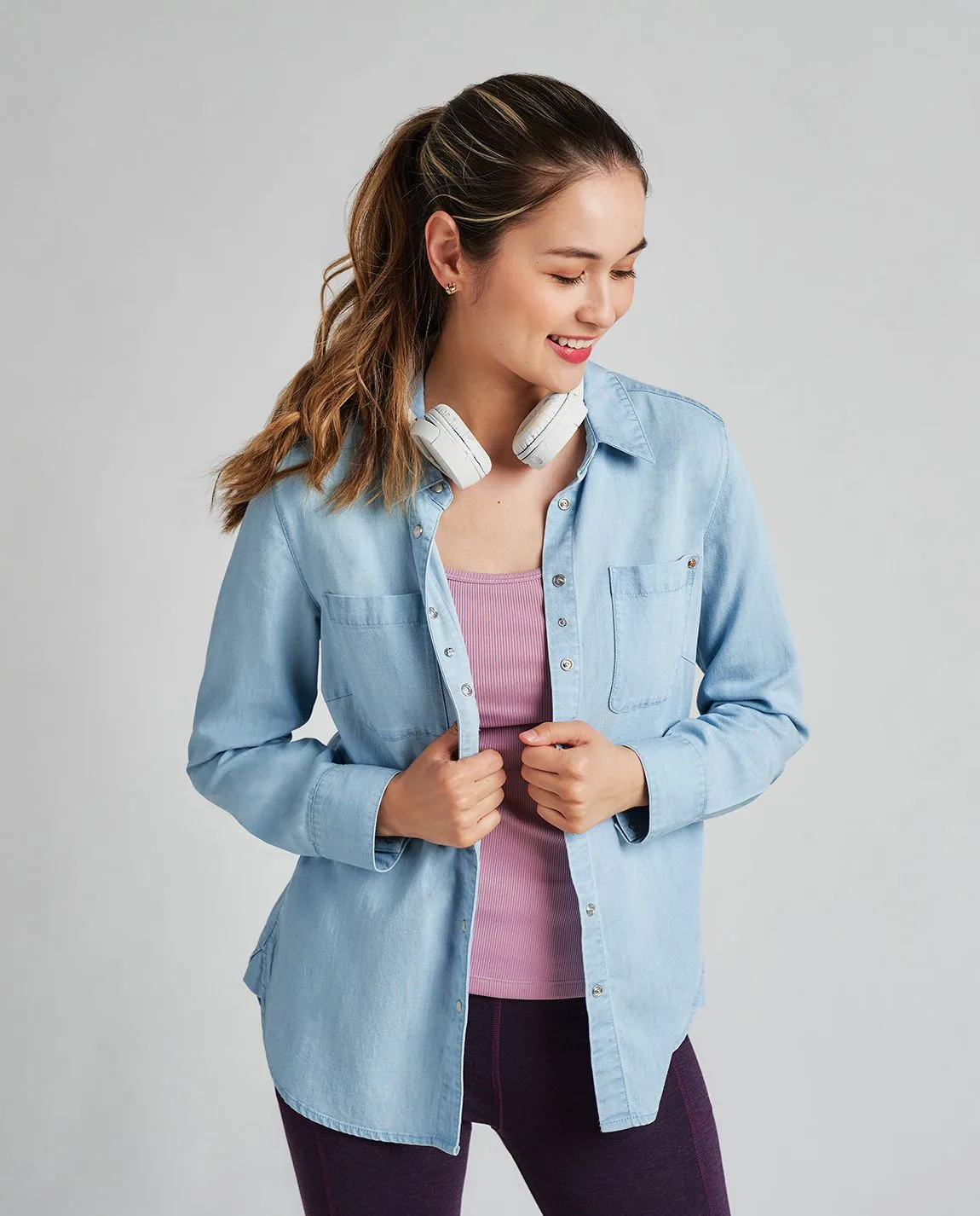 Rose-Rivet Work Shirt (Chambray)