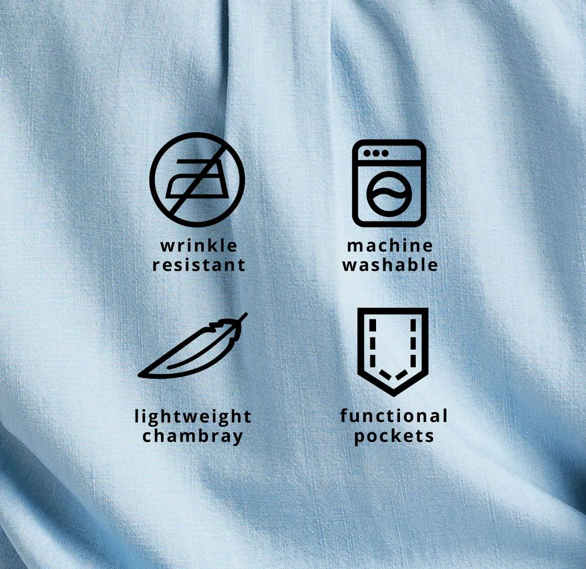 Rose-Rivet Work Shirt (Chambray)