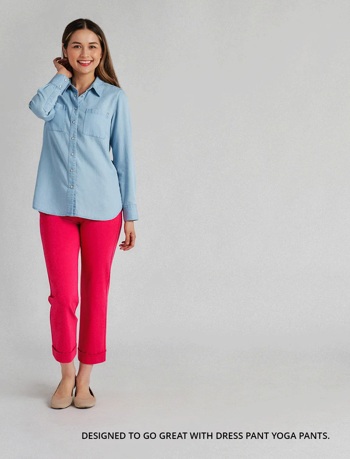 Rose-Rivet Work Shirt (Chambray)