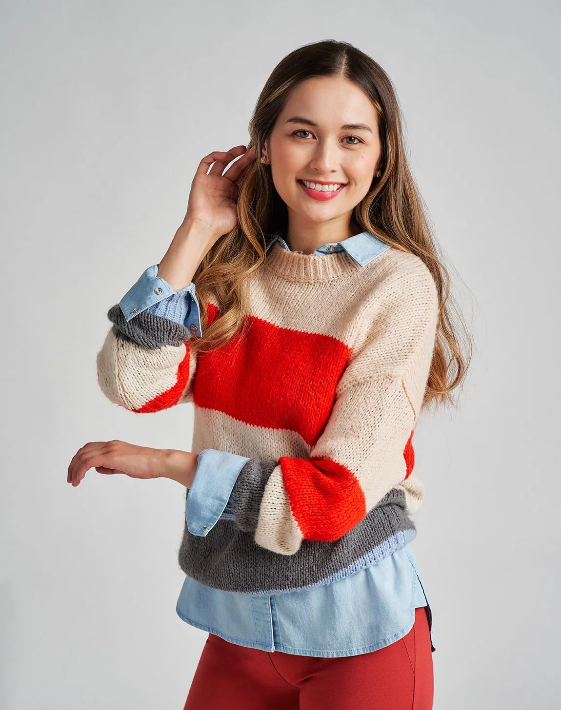 Rose-Rivet Work Shirt (Chambray)