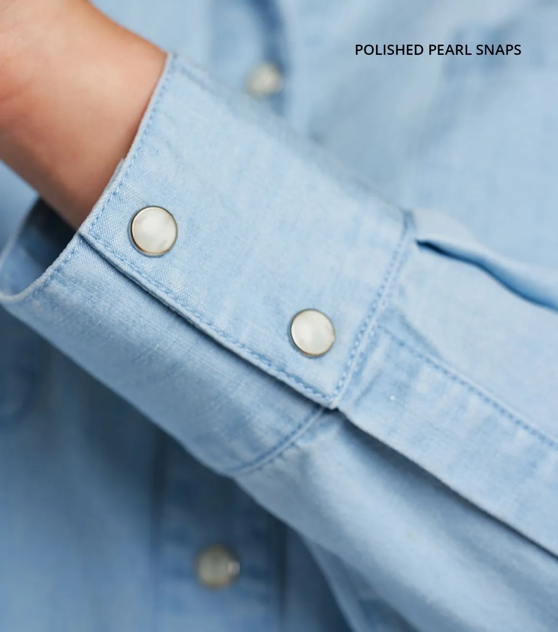 Rose-Rivet Work Shirt (Chambray)