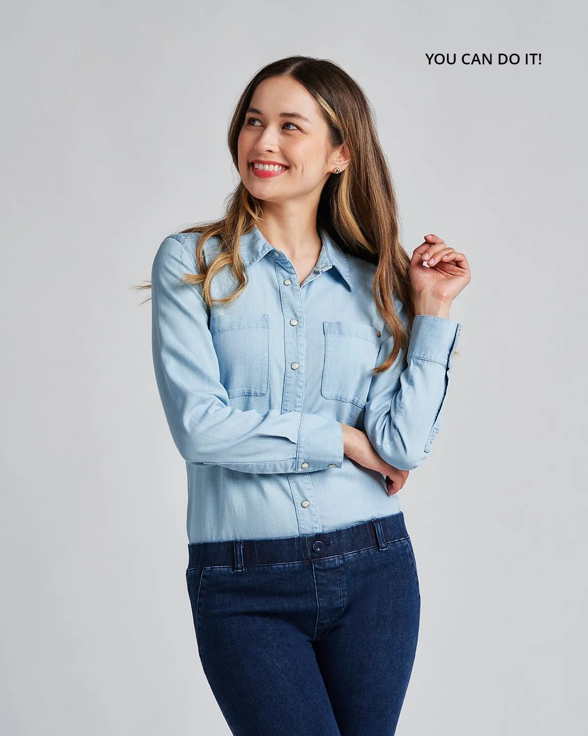 Rose-Rivet Work Shirt (Chambray)