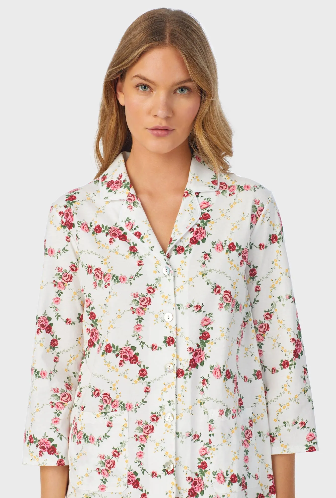 Rose Vine Long Pajama Set