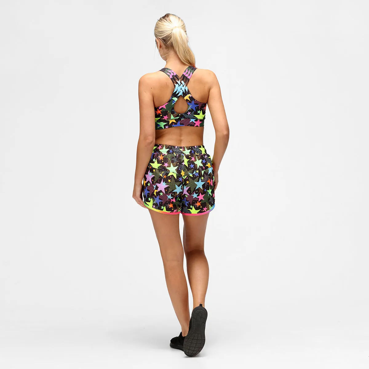 Scattered Stars Loose Fit Workout Shorts