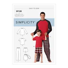 Simplicity Sewing Pattern S9128 Men's & Boys Sleepwear Simplicity Sewing Pattern S9128 Men's & Boys Sleepwear