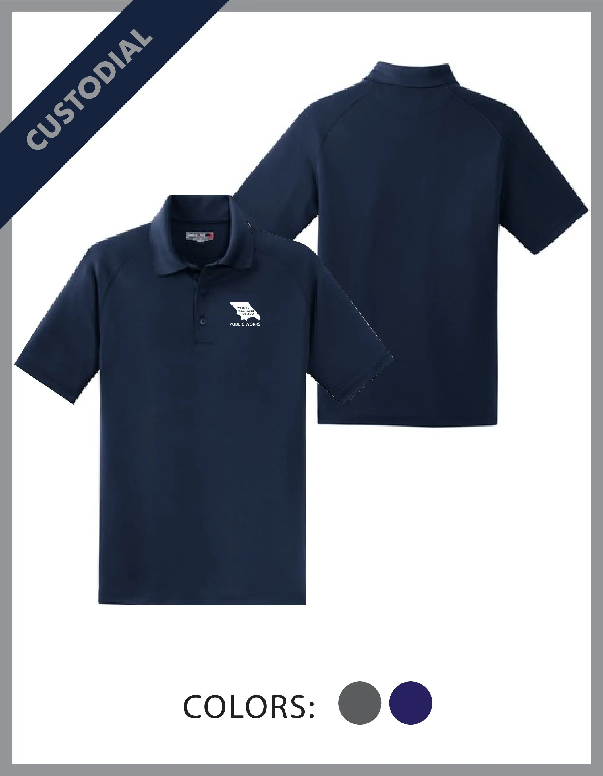 SLO Public Works - (Custodial) Dry Zone Polo