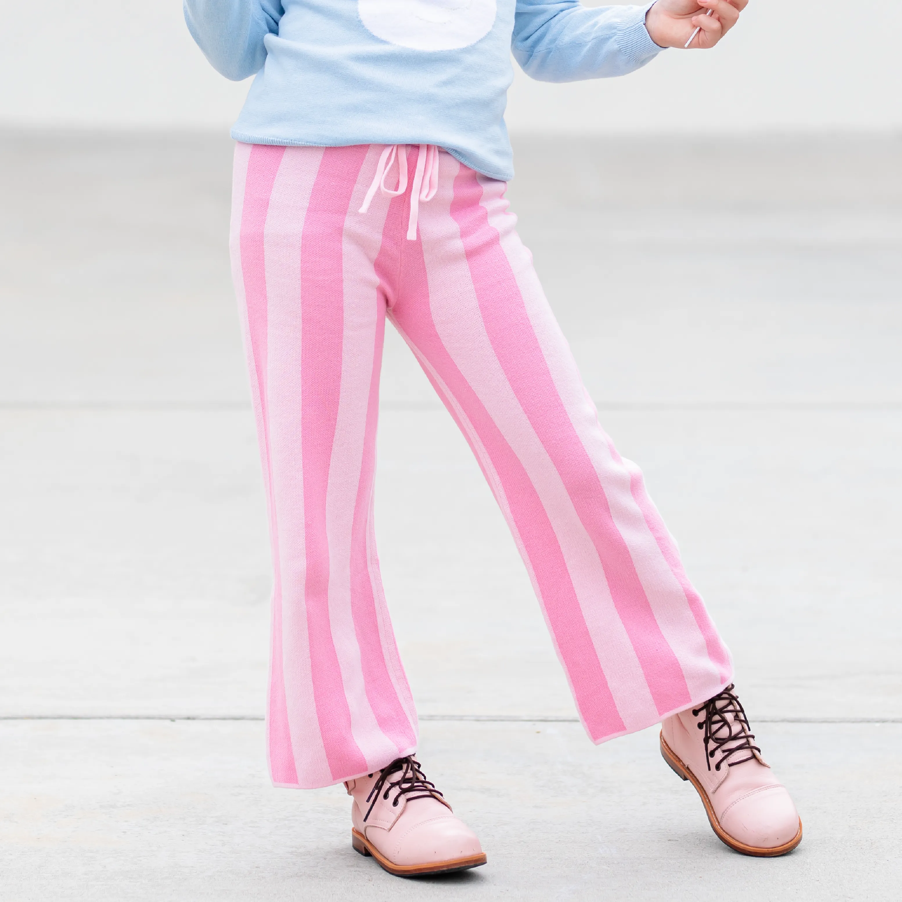 Sweater Pants - Blossom/Candy Pink Stripe