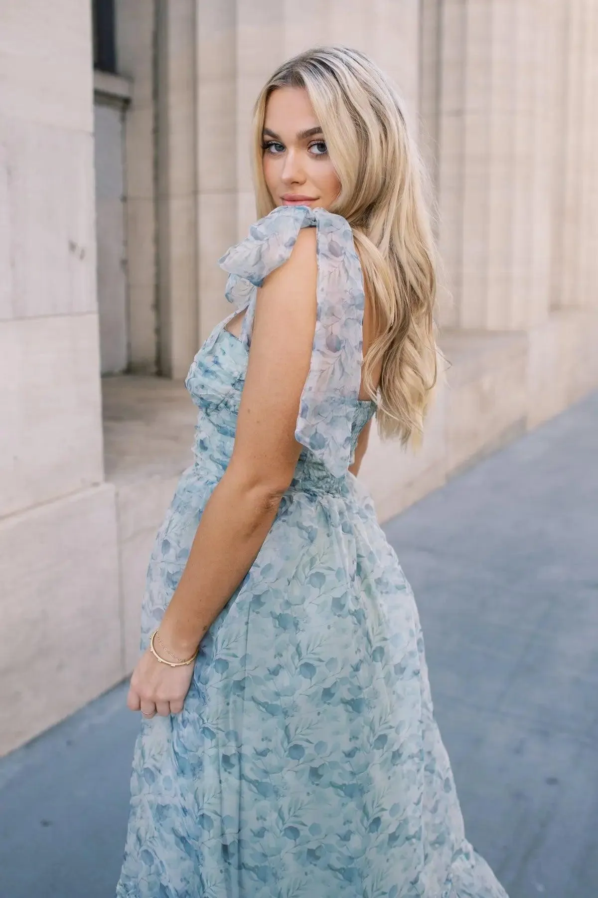 Sweet Serenade Green Floral Corset Dress - Final Sale