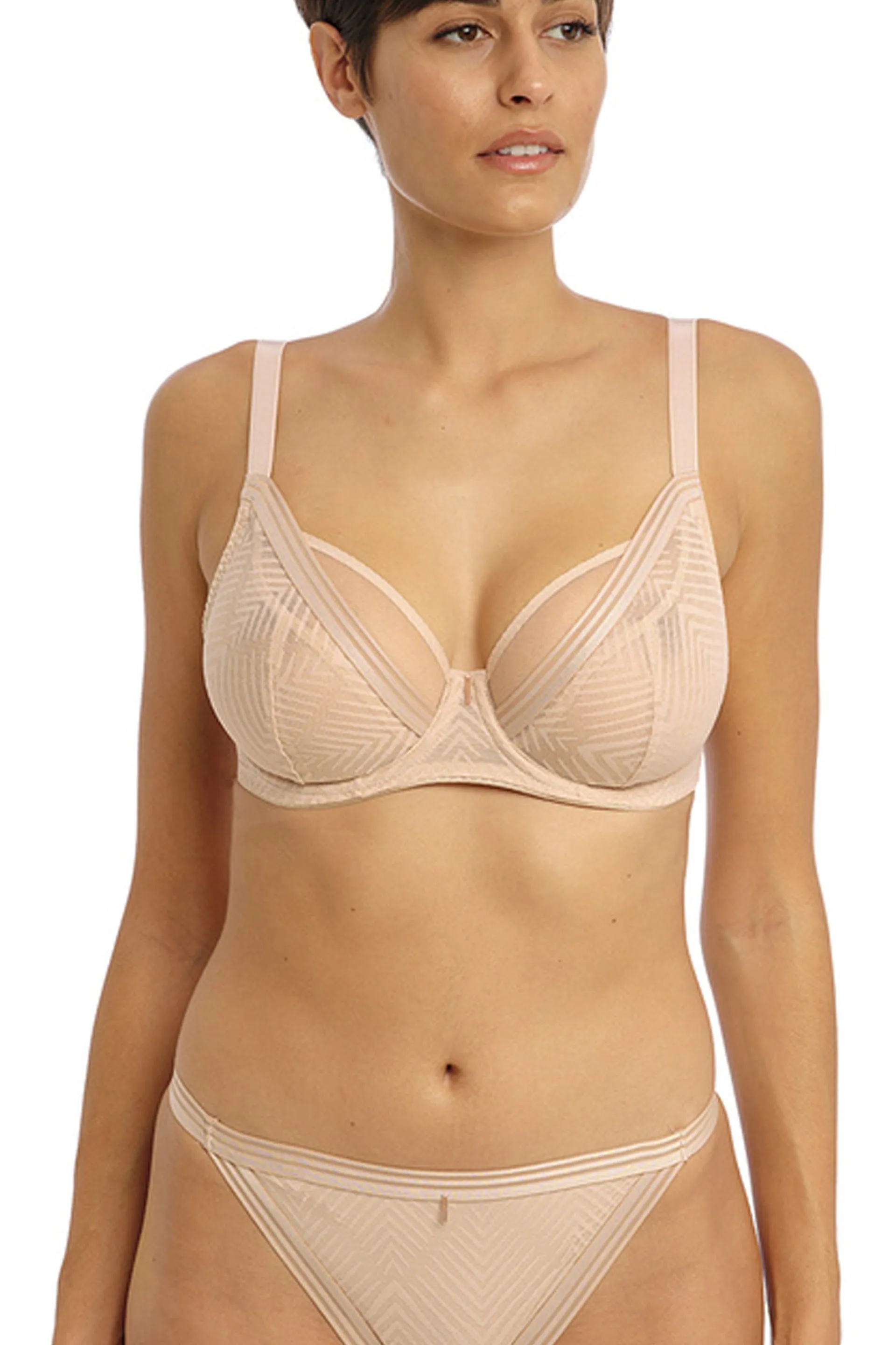 Tailored Plunge Bra Natural Beige