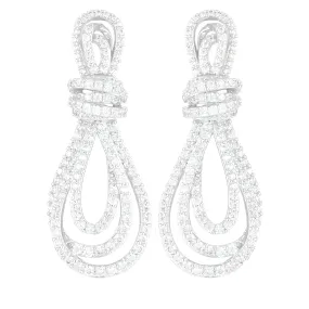 The Stella Micro Pave Crystal Drop Earrings - Multiple Colors The Stella Micro Pave Crystal Drop Earrings - Multiple Colors