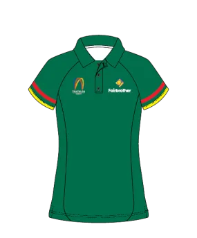 Tri Tas Women's Raglan Polo - Green Tri Tas Women's Raglan Polo - Green