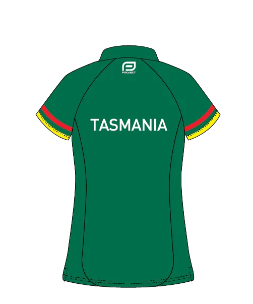 Tri Tas Women's Raglan Polo - Green