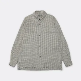 Two Pocket Shirt - Charcoal/Off White Gingham Two Pocket Shirt - Charcoal/Off White Gingham