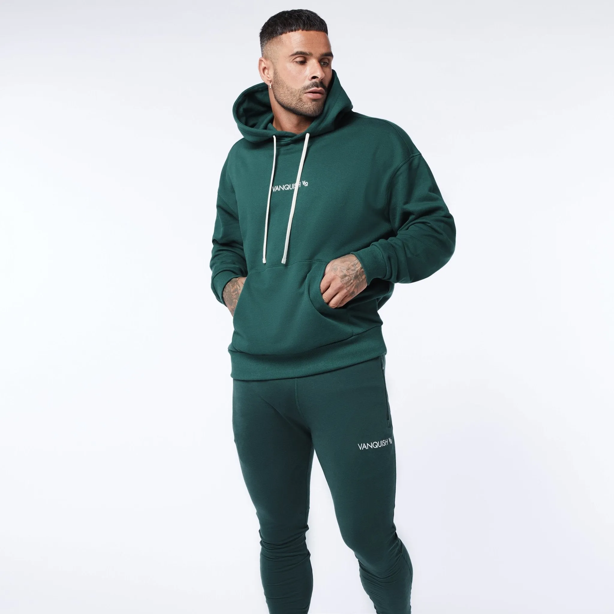 Vanquish Core Forest Green Oversized Hoodie