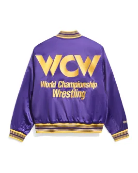 WCW Purple Quilted Satin Jacket WCW Purple Quilted Satin Jacket