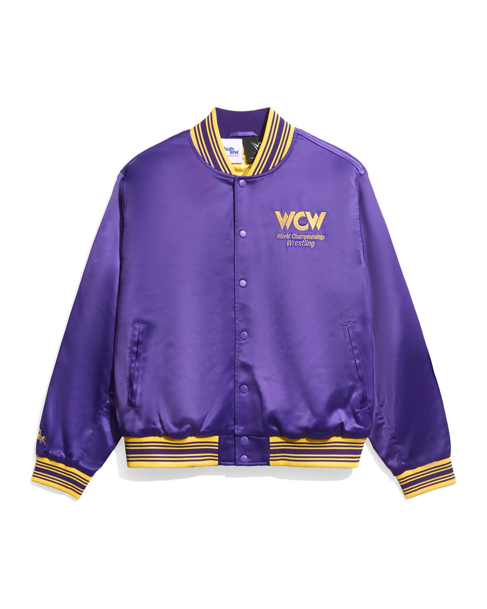 WCW Purple Quilted Satin Jacket