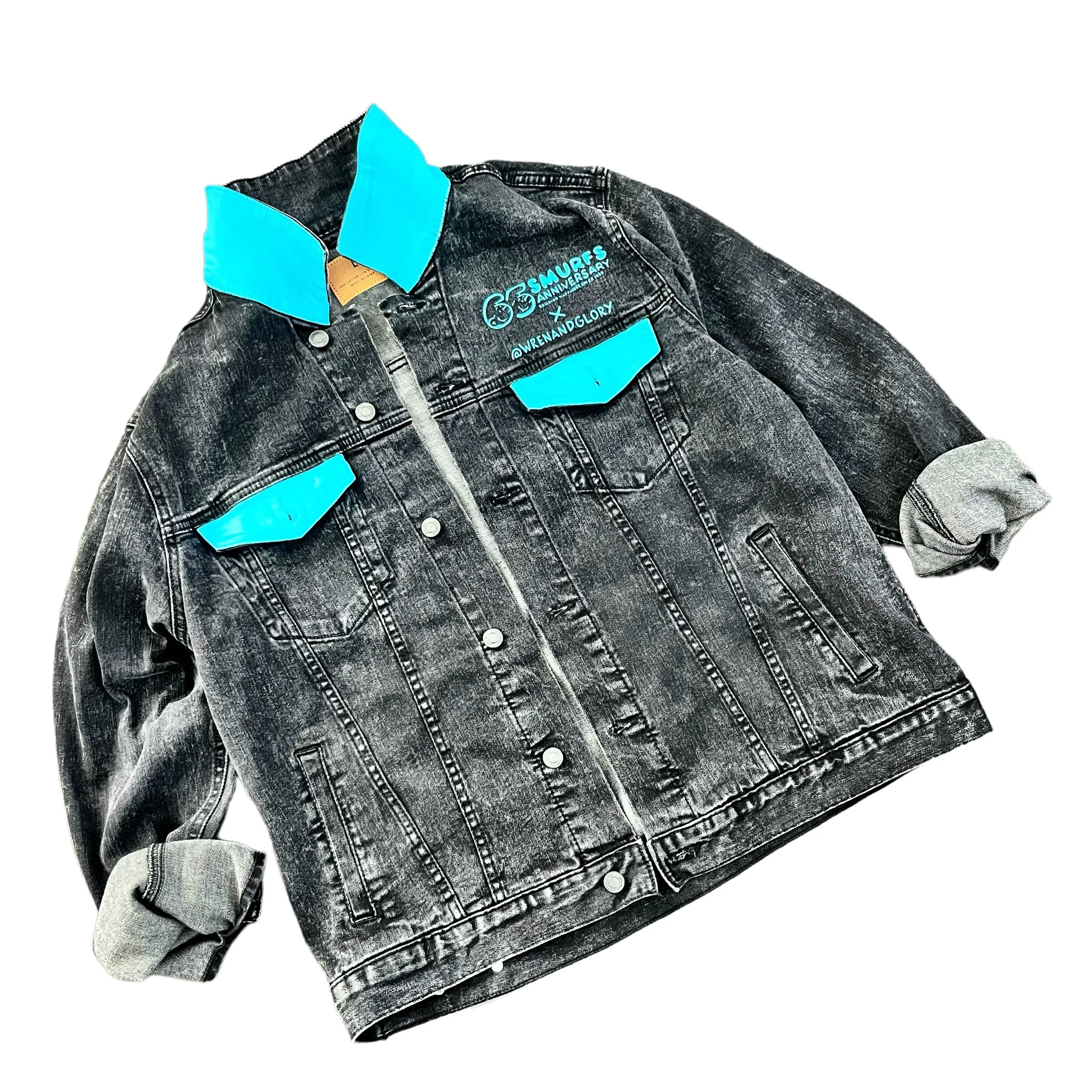 WG x Smurfs 'Im Smurf' Denim Jacket