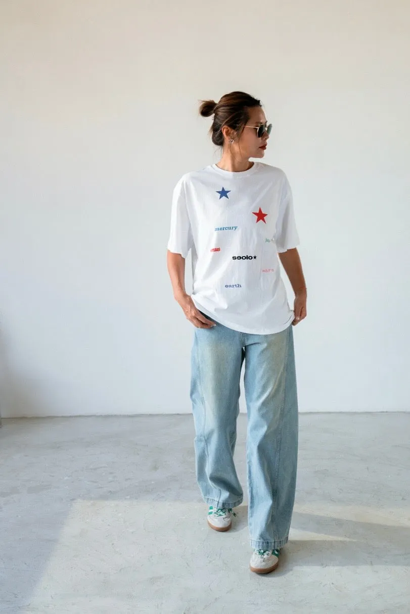 WHITE STARS TEE ( PRE ORDER )